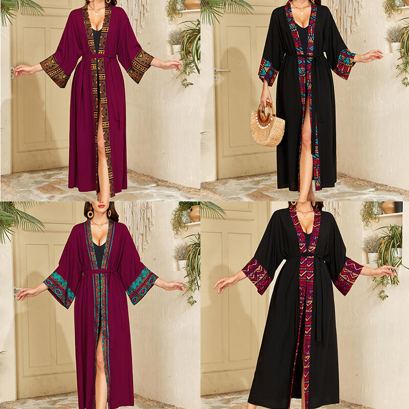Ethnic Gown - 2026 Ethnic Style Cardigan Women Robe