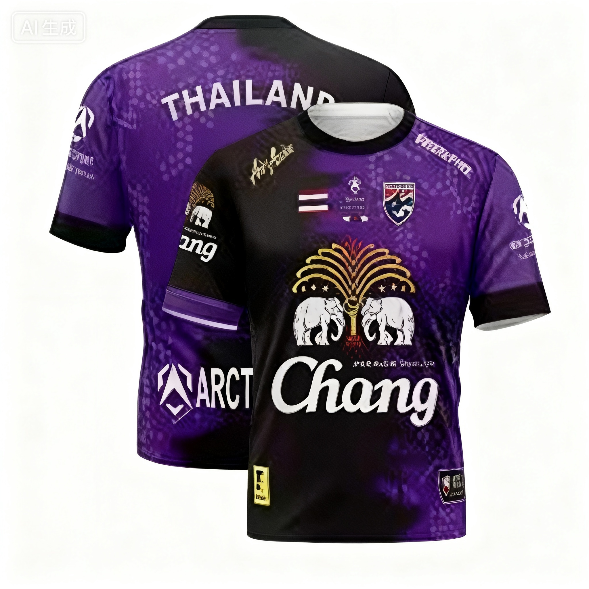 Thai Silk Blouse - Thailand National Team Sports T-shirt Breathable