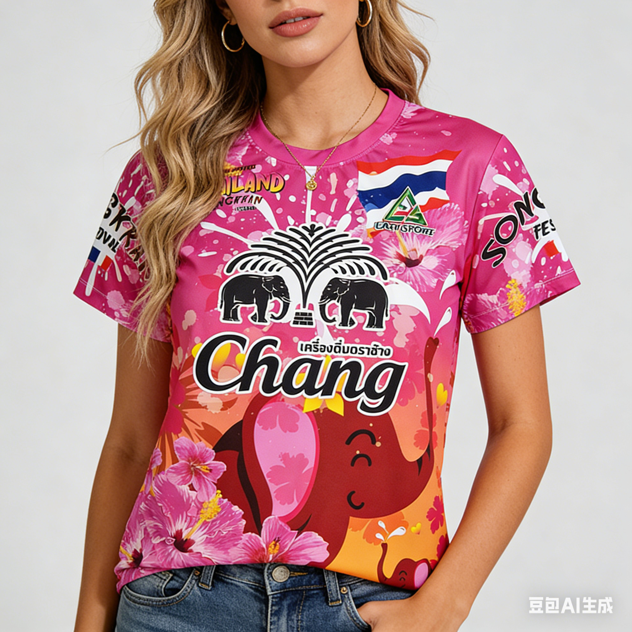 Thai Silk Blouse - Thailand Songkran Festival T Shirt For