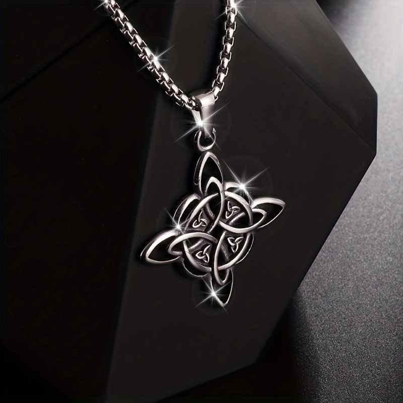 Ethnic Fashion Designers - 1-Piece Stainless Steel Witch Knot Pendant