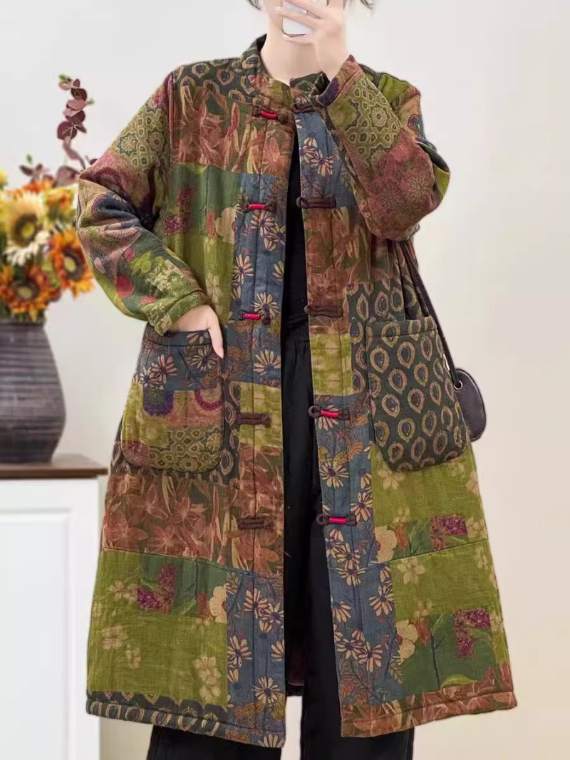 Ethnic Style Retro Floral Plat – Winter Ethnic Fashion For Women recenzja i cena