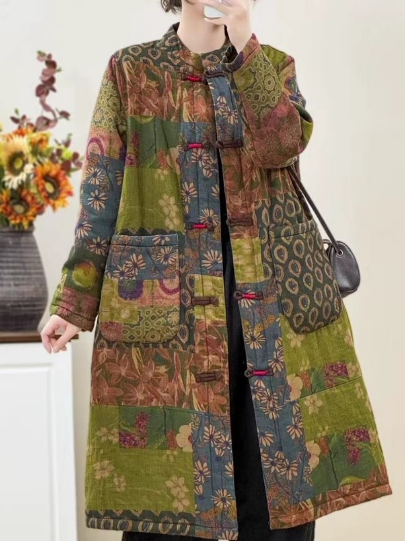 Ethnic Style Retro Floral Plat – Winter Ethnic Fashion For Women recenzja i cena