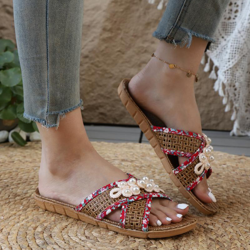 Bohemian Ethnic Woven Straw Fl – Ethnic Fashion Walk recenzja i cena