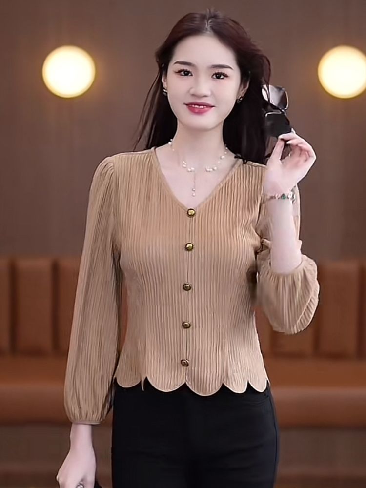 French Shirt Women Long-sleeve – Thai Silk Blouse recenzja i cena