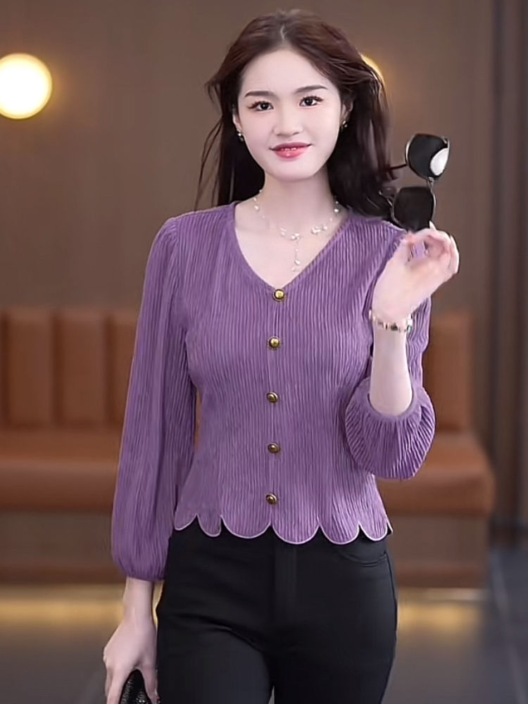 French Shirt Women Long-sleeve – Thai Silk Blouse recenzja i cena
