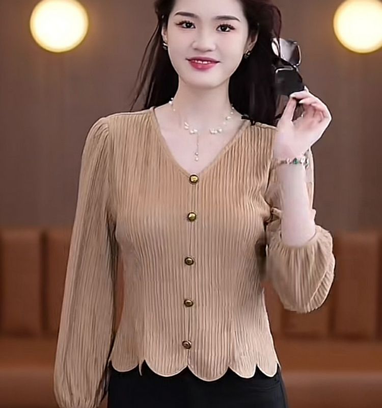French Shirt Women Long-sleeve – Thai Silk Blouse recenzja i cena
