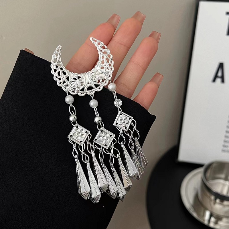 1Pc Ethnic Style Silvery Cresc – Ethnic Fashion Walk recenzja i cena