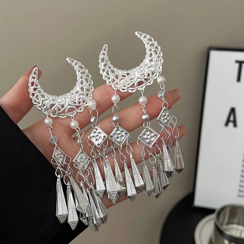 1Pc Ethnic Style Silvery Cresc – Ethnic Fashion Walk recenzja i cena