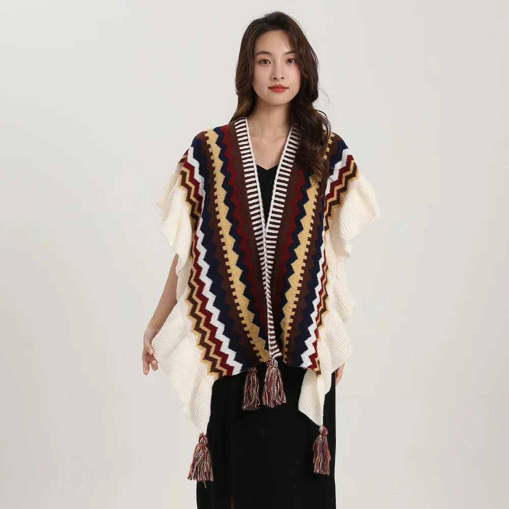 Bohemia Shawl Women Mohair Kni – Winter Ethnic Fashion For Women recenzja i cena
