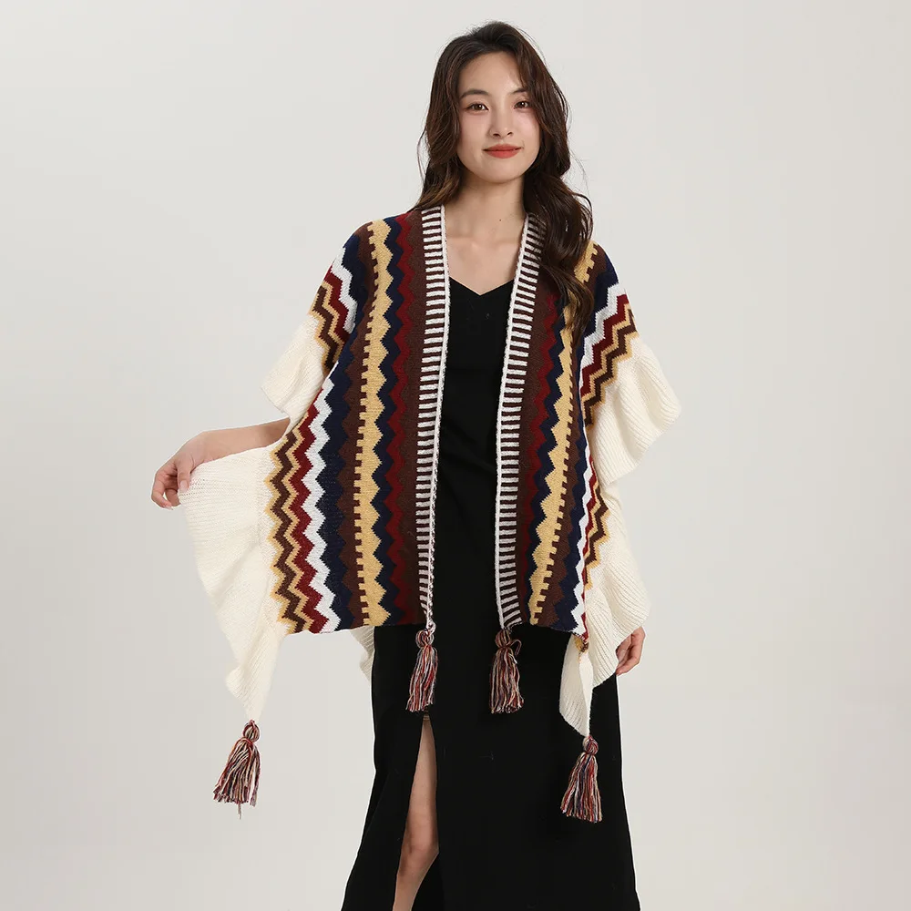 Bohemia Shawl Women Mohair Kni – Winter Ethnic Fashion For Women recenzja i cena