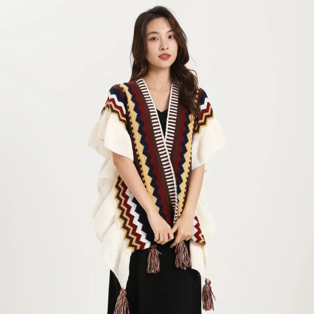 Bohemia Shawl Women Mohair Kni – Winter Ethnic Fashion For Women recenzja i cena