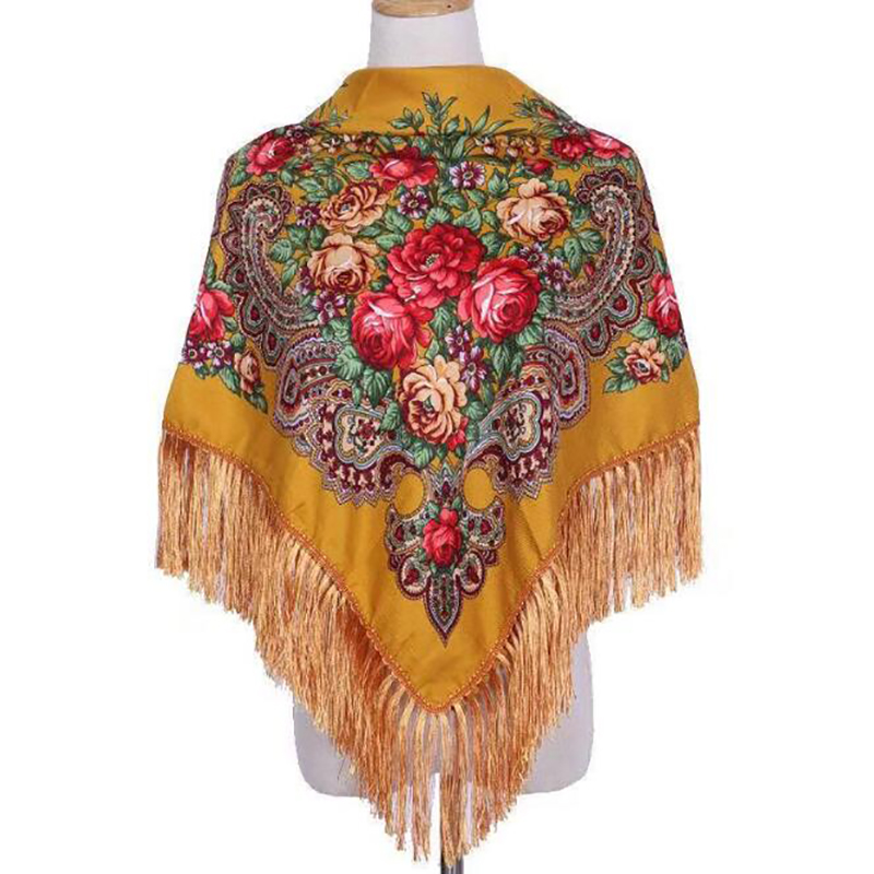 Retro Printed Scarf Winter Boh – Winter Ethnic Fashion For Women recenzja i cena