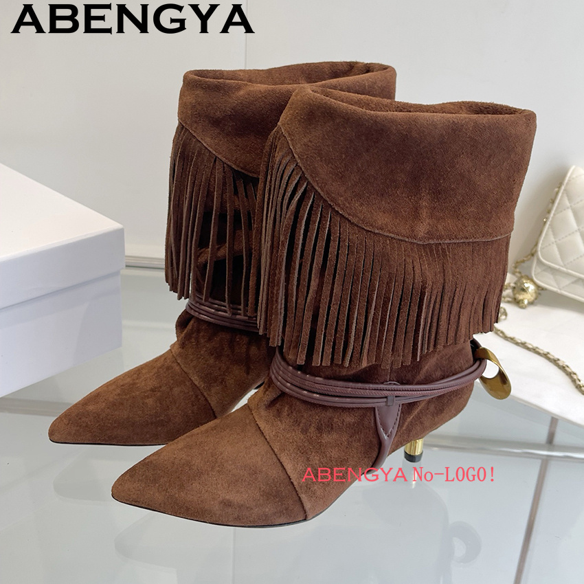 Suede Leather Edge Tassel Desi – Ethnic Fashion Week recenzja i cena