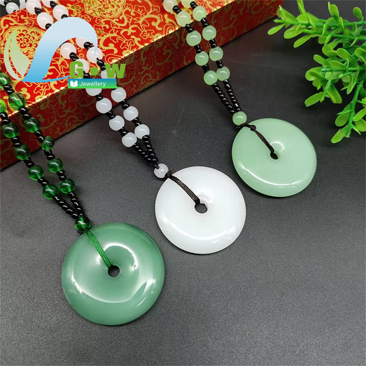 Large Jade Peace Pendant Neckl – Ethnic Fashion Store recenzja i cena
