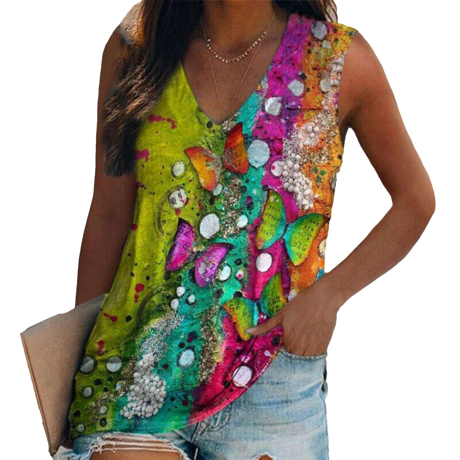 Ethnic Style Colorful Butterfl – Y2K Ethnic Fashion recenzja i cena