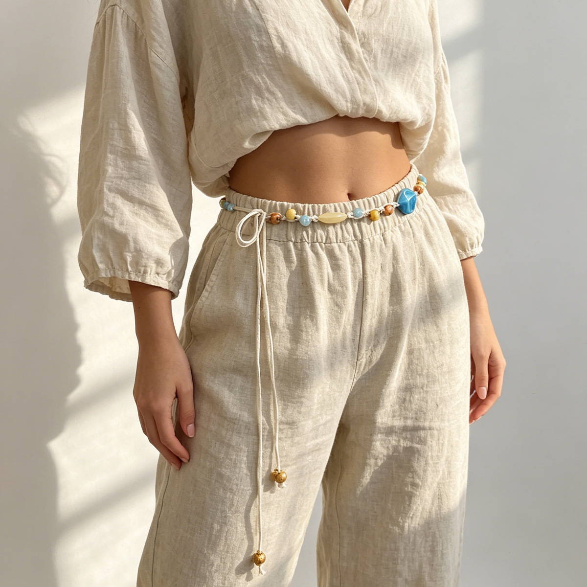 Bohème Ethnic Floral Waist Cha – Y2K Ethnic Fashion recenzja i cena