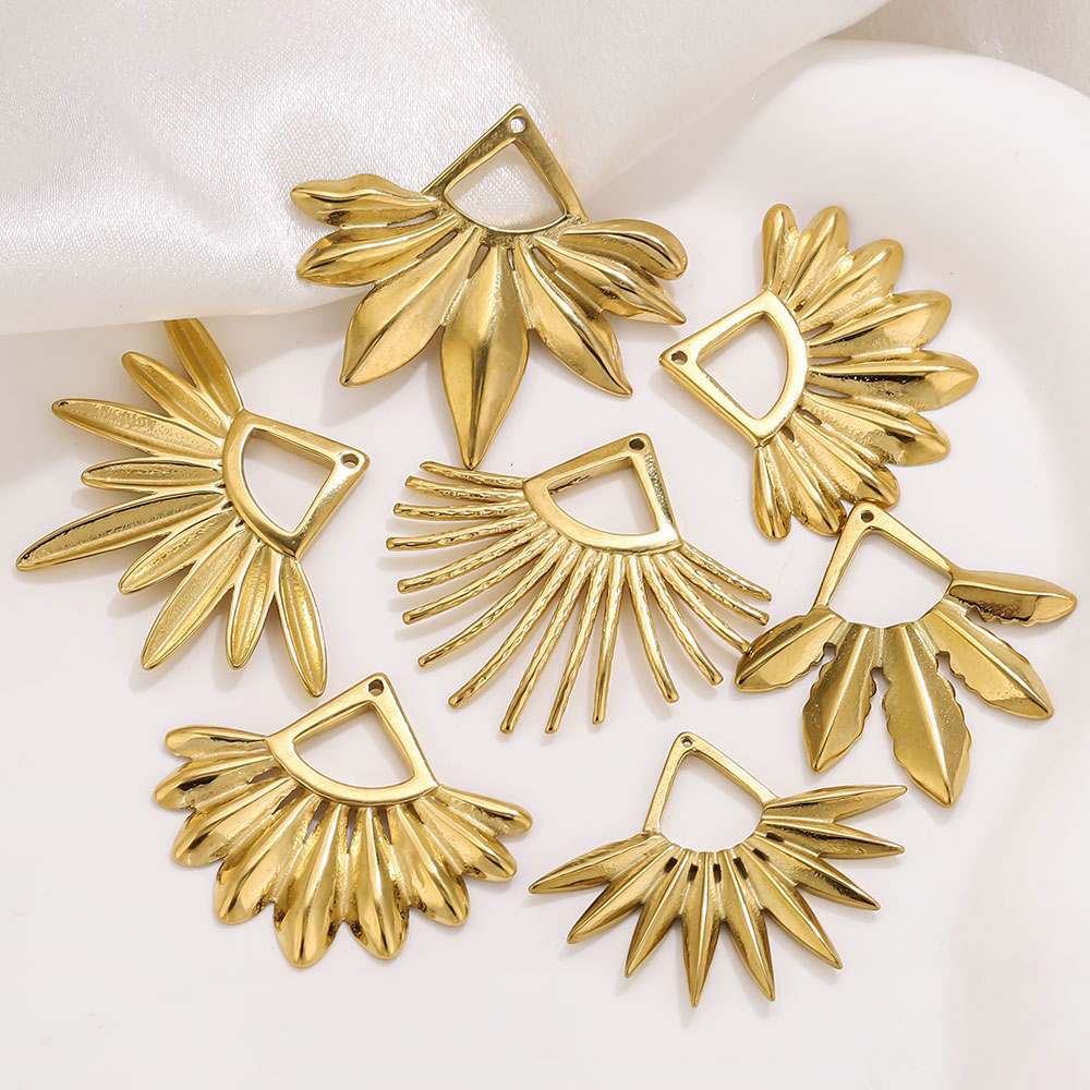 2pcs Stainless Steel Fan Shape – Ethnic Fashion Jewellery recenzja i cena