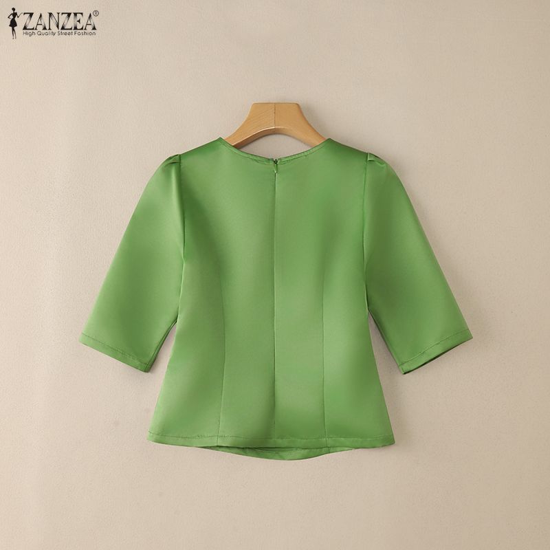 ZANZEA Women's Elegant Satin B – Thai Silk Blouse recenzja i cena