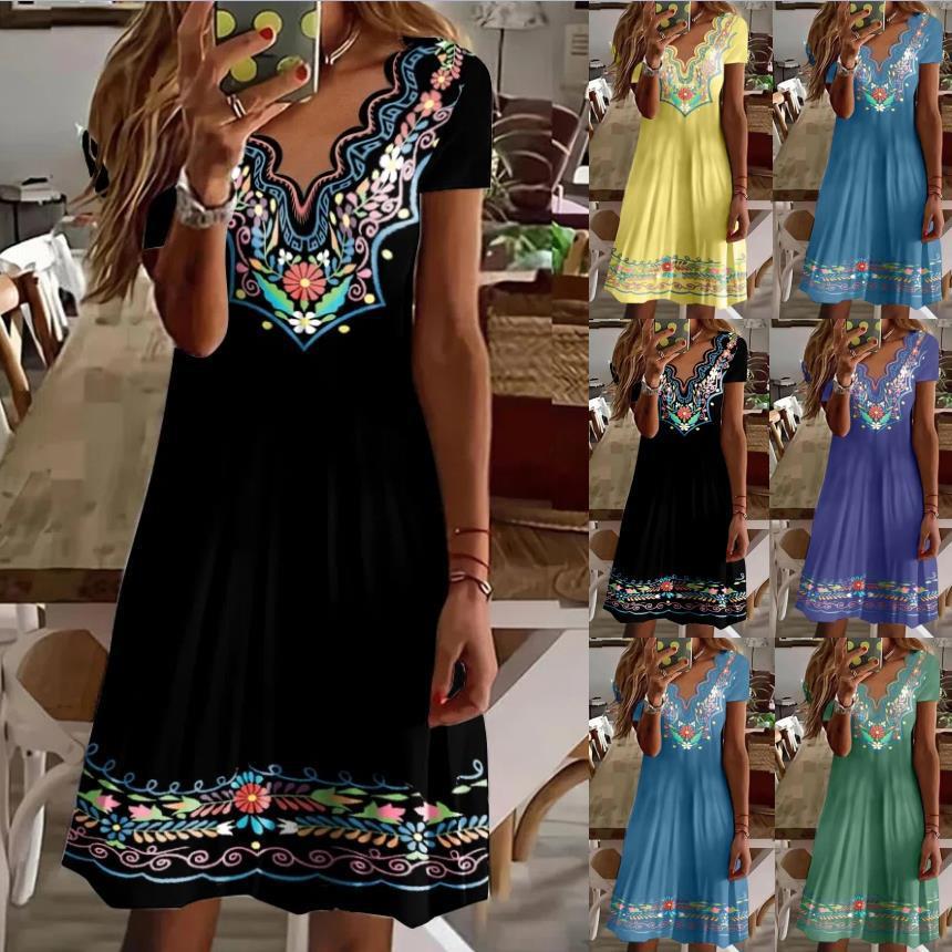 Ethnic Style Printed Collar Sh – Ethnic Fashion Walk recenzja i cena