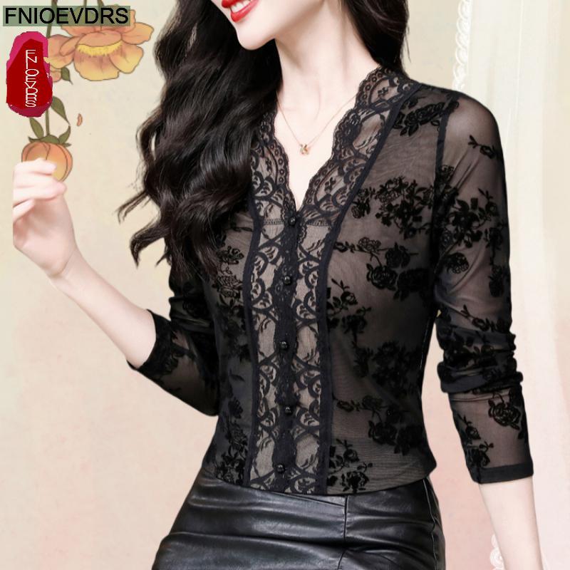 Retro Vintage Flower Black Lac – Thai Silk Blouse recenzja i cena