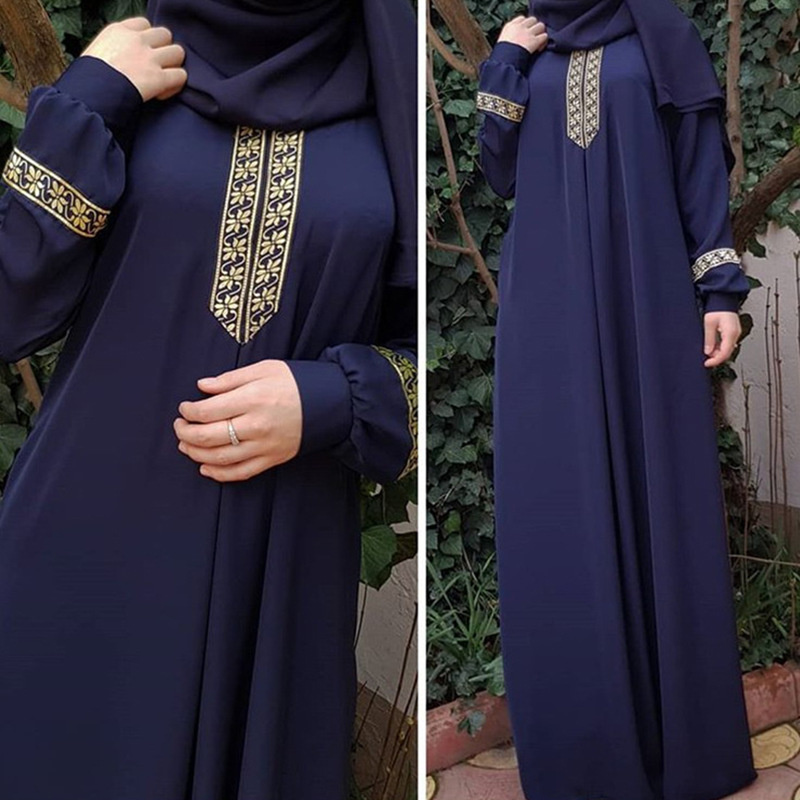 Muslim Ethnic Style Print Abay – Winter Ethnic Fashion For Women recenzja i cena