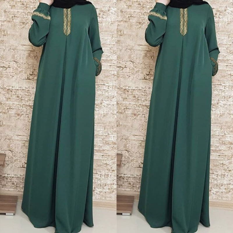Muslim Ethnic Style Print Abay – Winter Ethnic Fashion For Women recenzja i cena