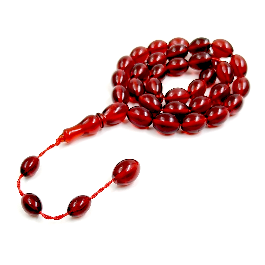 Tasbih Red resin 33 prayer bea – Ethnic Fashion Store recenzja i cena