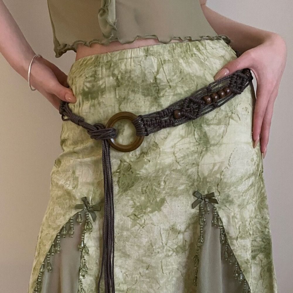 Braided Waist Chain Women's Ve – Y2K Ethnic Fashion recenzja i cena