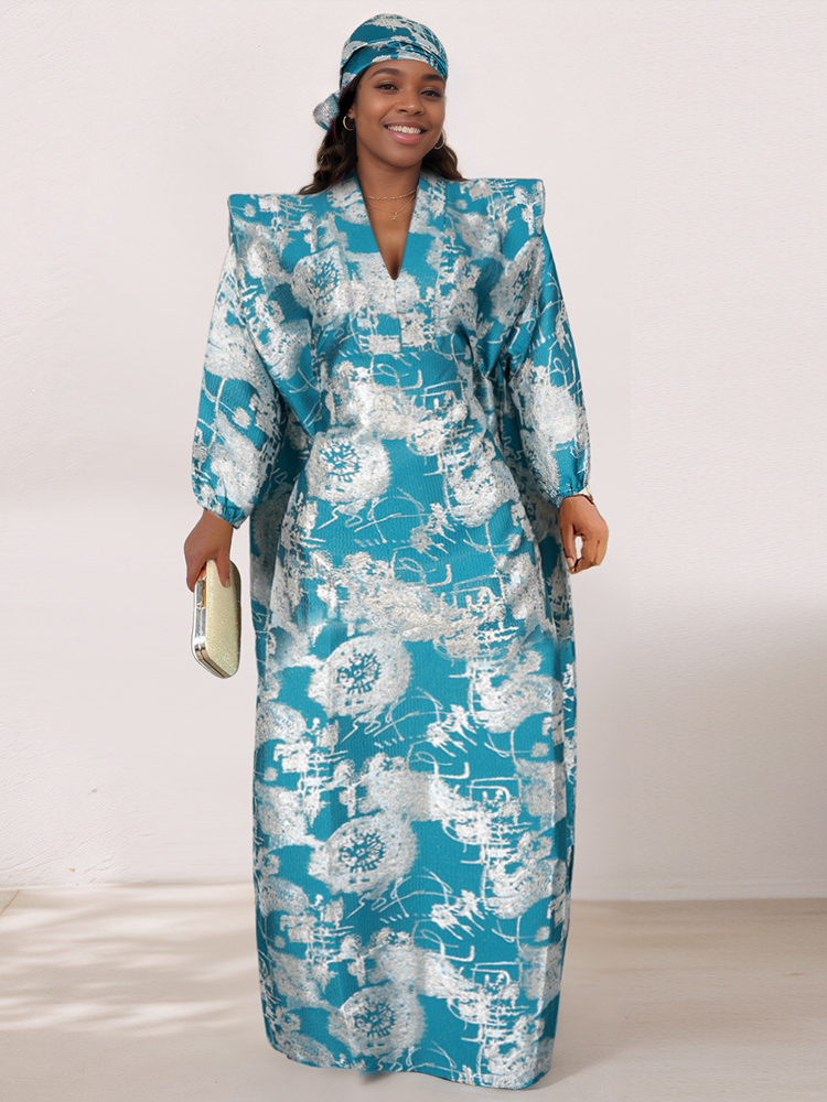 Loose Fit Shiny African Women' – Ethnic Gown recenzja i cena
