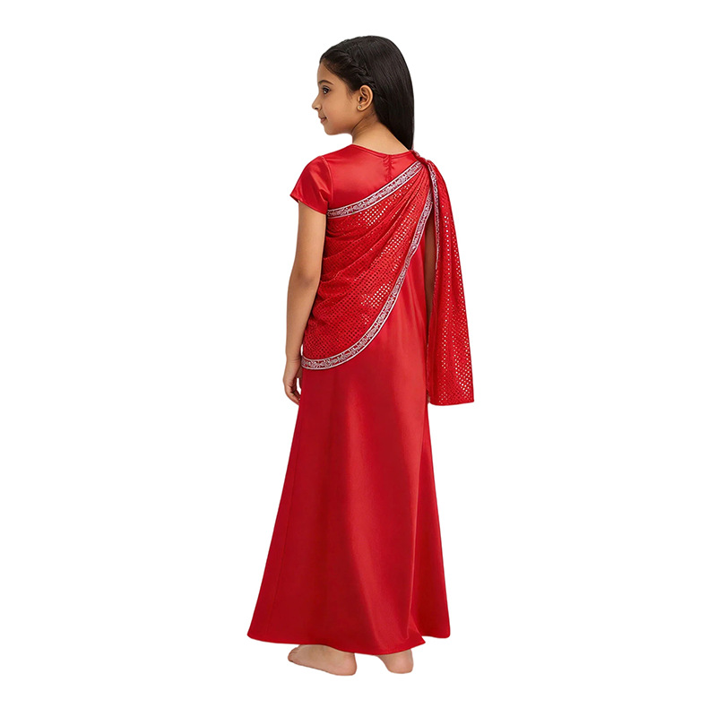 Girls Red Indian Ethnic Sequin – Ethnic Gown recenzja i cena