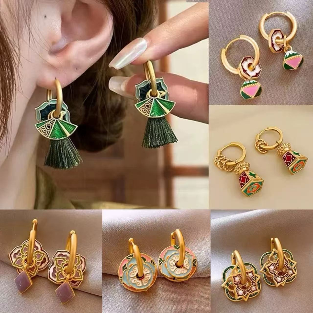 S925 New Chinese-style Earring – Ethnic Fashion Way recenzja i cena