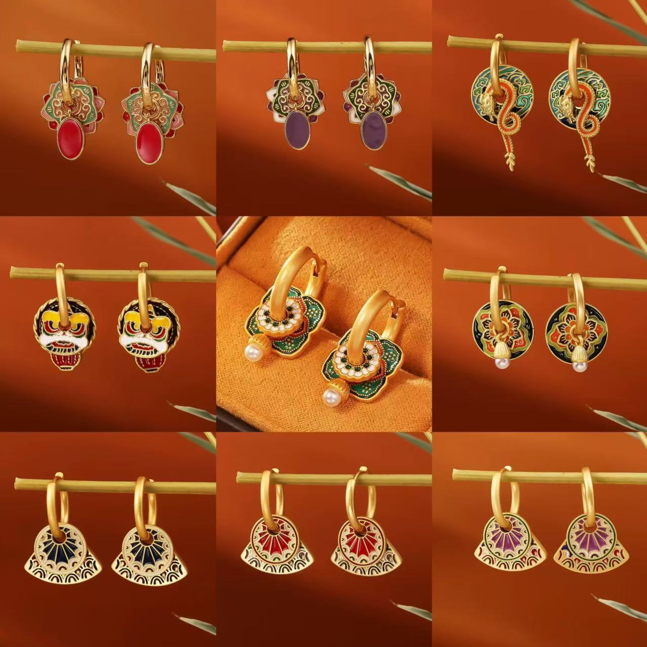 S925 New Chinese-style Earring – Ethnic Fashion Way recenzja i cena