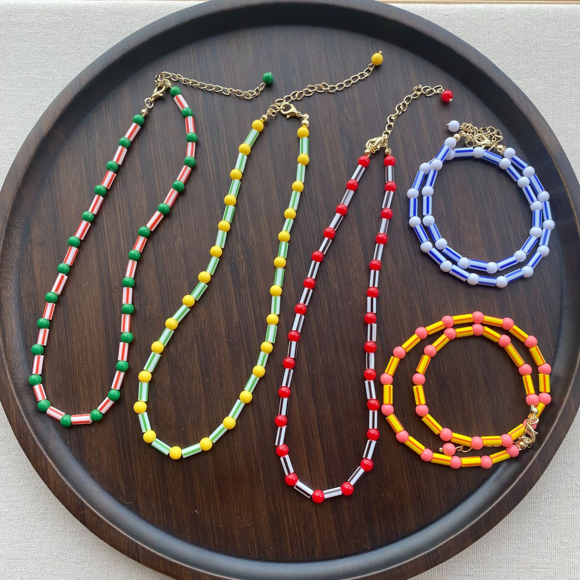 Fashion Colorful Beaded Neckla – Y2K Ethnic Fashion recenzja i cena