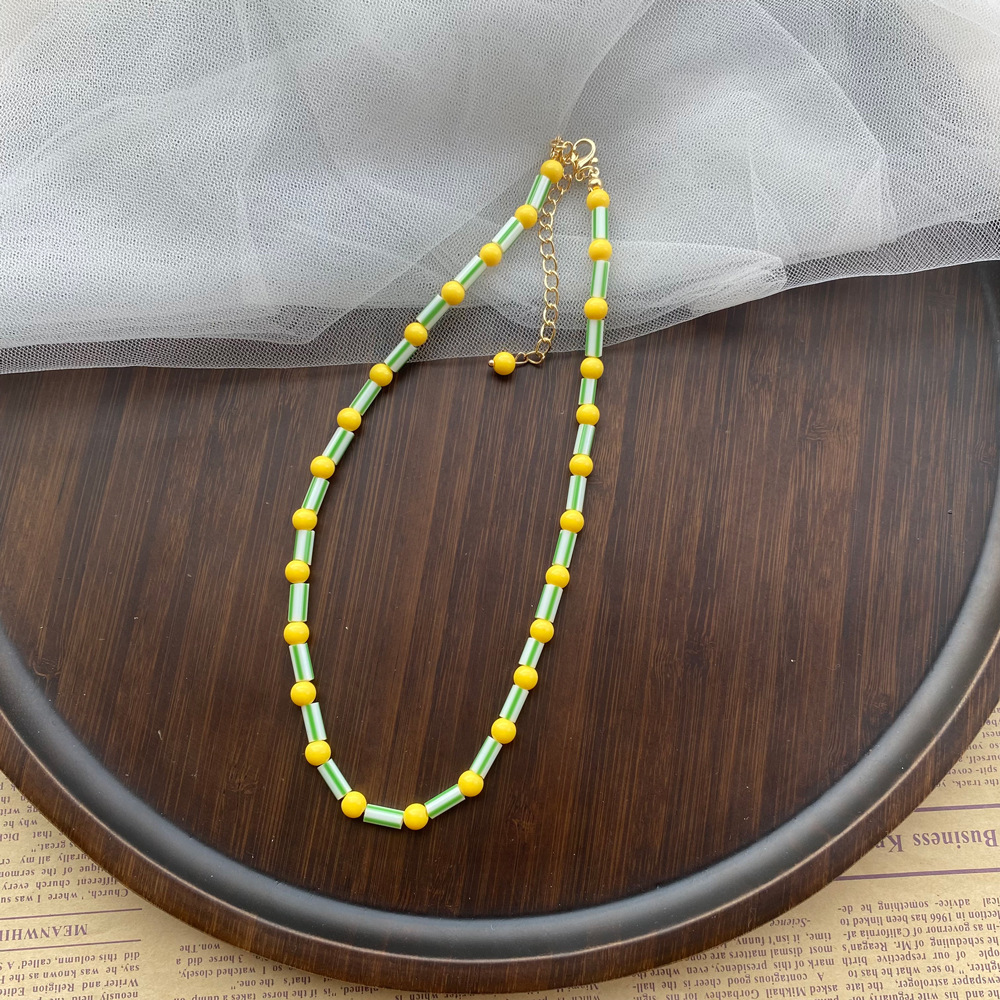 Fashion Colorful Beaded Neckla – Y2K Ethnic Fashion recenzja i cena
