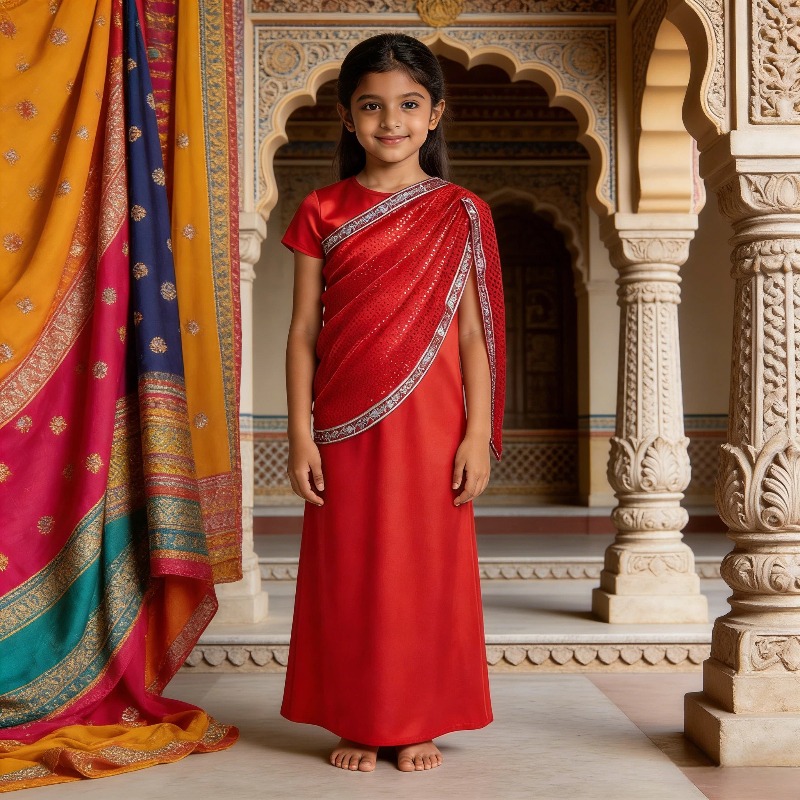 Girls Indian Traditional Dress – Ethnic Gown recenzja i cena
