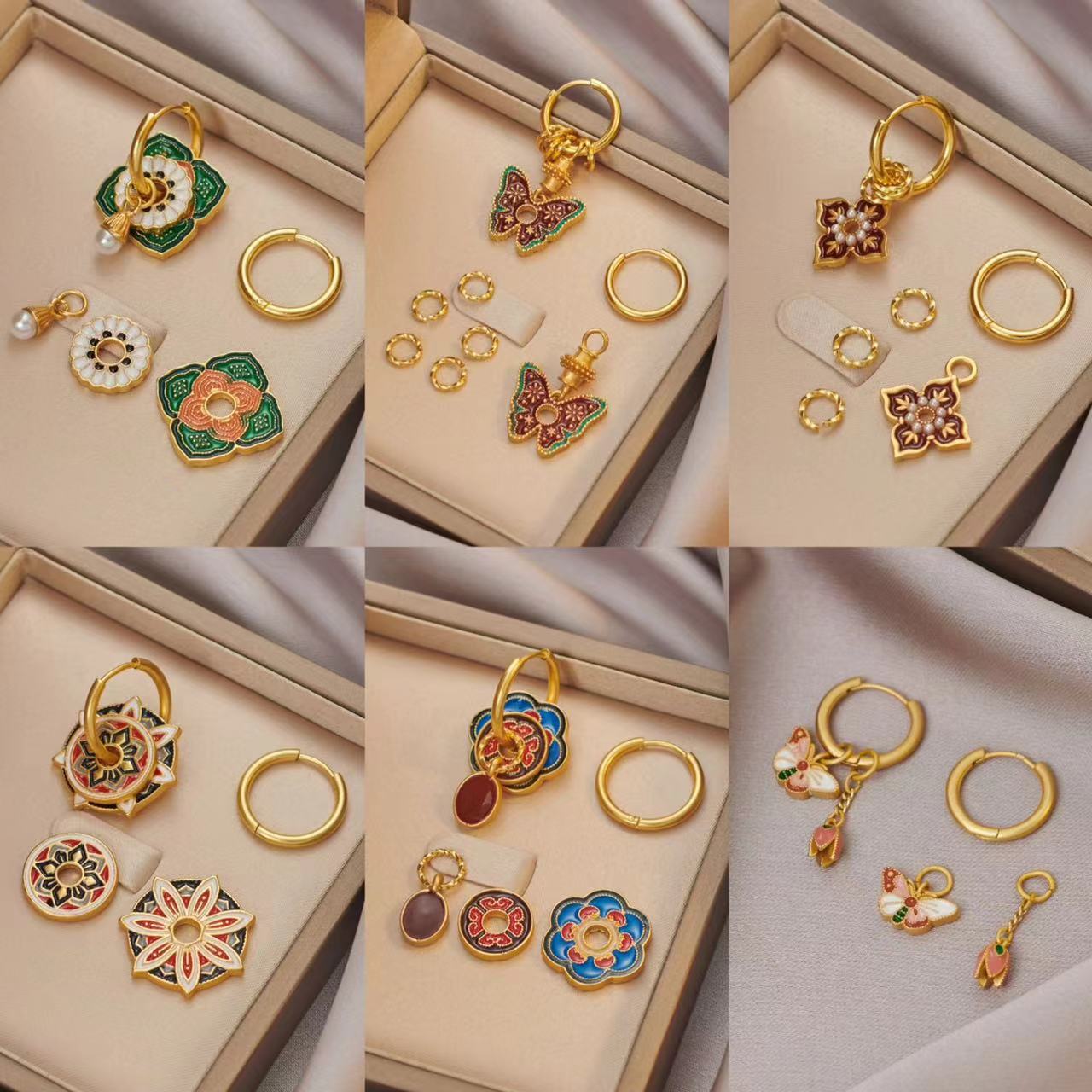Vintage Chinese Colorful Ename – Ethnic Fashion Way recenzja i cena