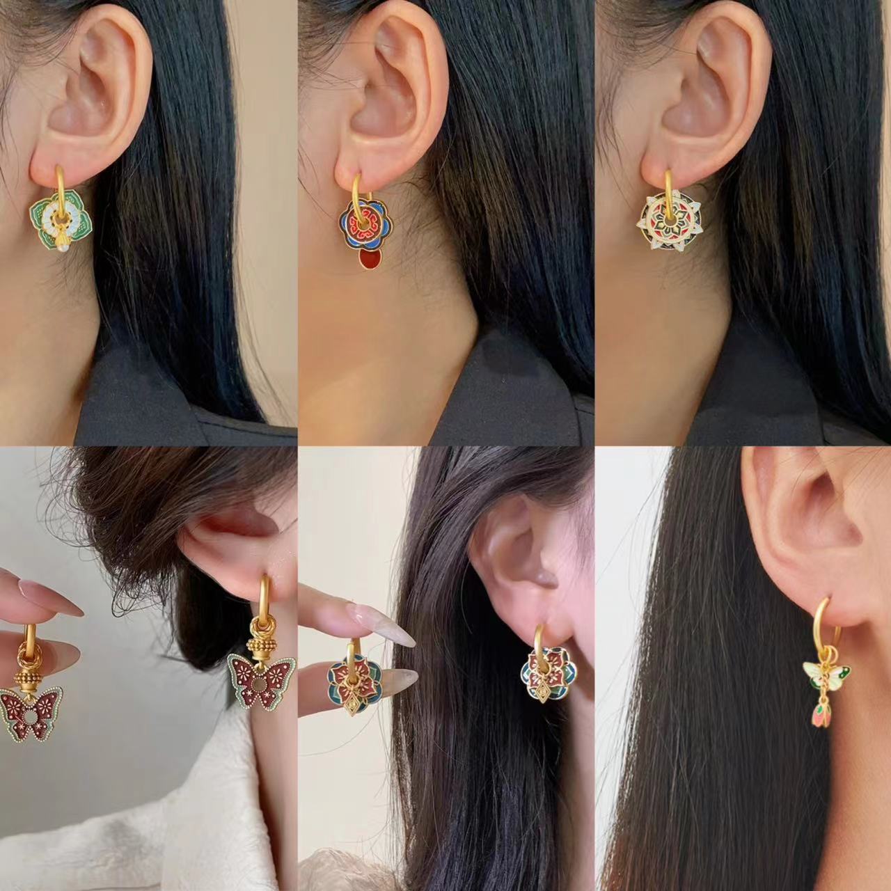 Vintage Chinese Colorful Ename – Ethnic Fashion Way recenzja i cena