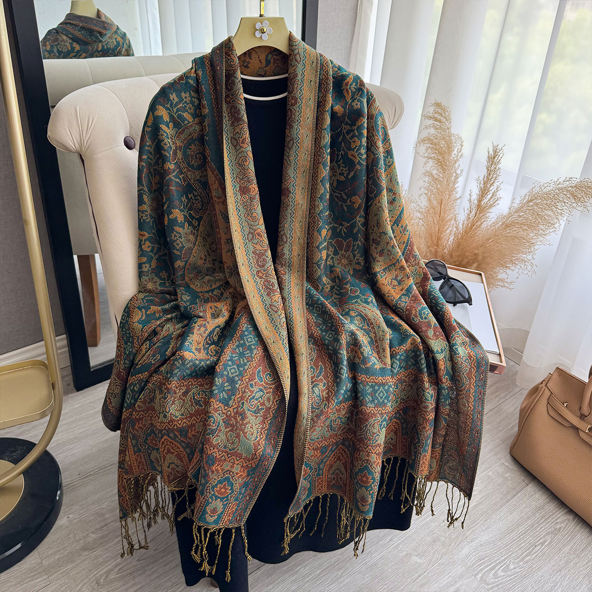2025 Tassel Blanket Design Eth – Winter Ethnic Fashion For Women recenzja i cena