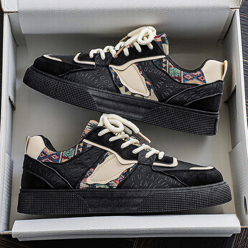 Men's Vintage Patchwork Platfo – Ethnic Fashion Walk recenzja i cena
