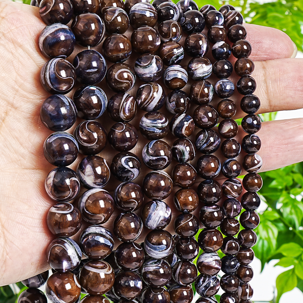 Natural Brown Trochidae Shell  – Ethnic Fashion Jewellery recenzja i cena