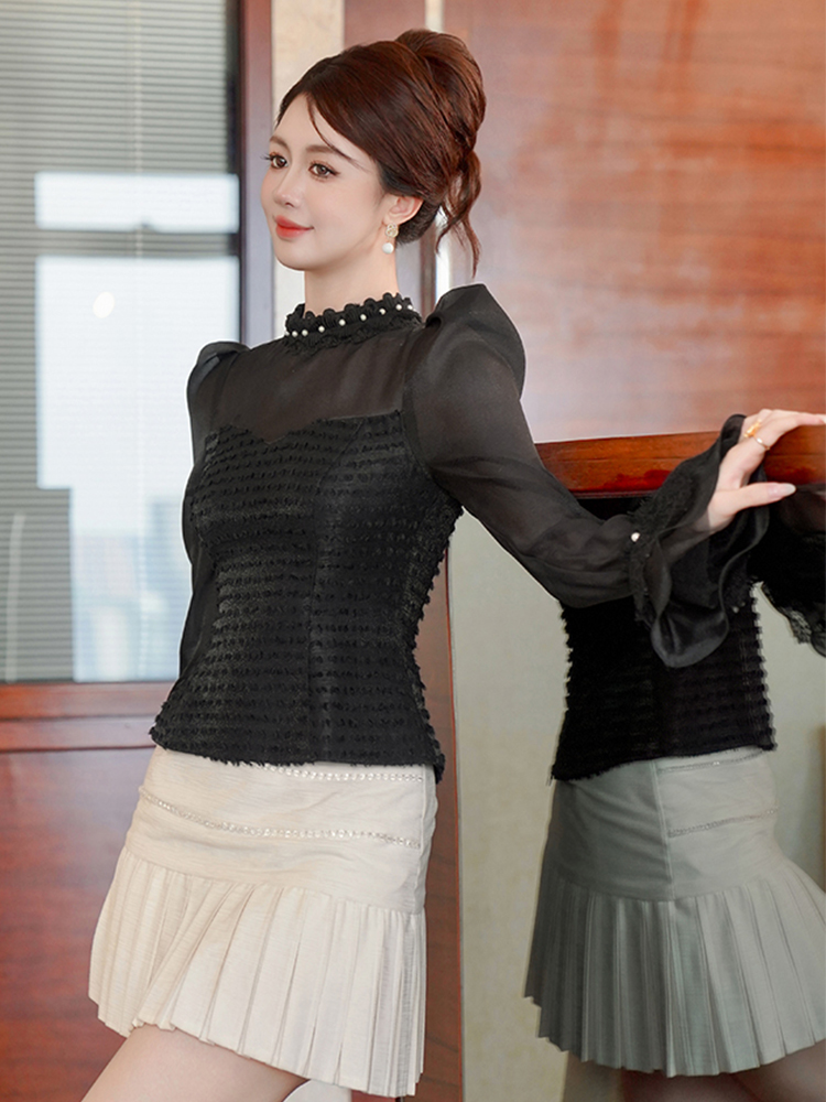 Fake 2-Piece Black Formal Occa – Thai Silk Blouse recenzja i cena