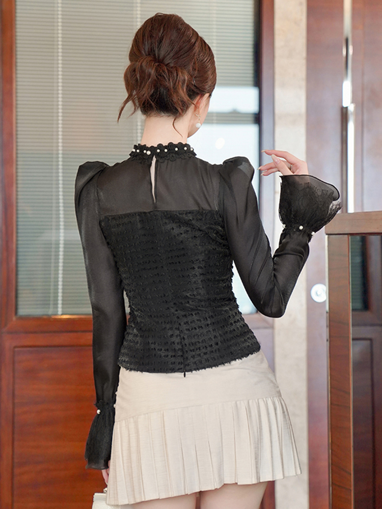Fake 2-Piece Black Formal Occa – Thai Silk Blouse recenzja i cena