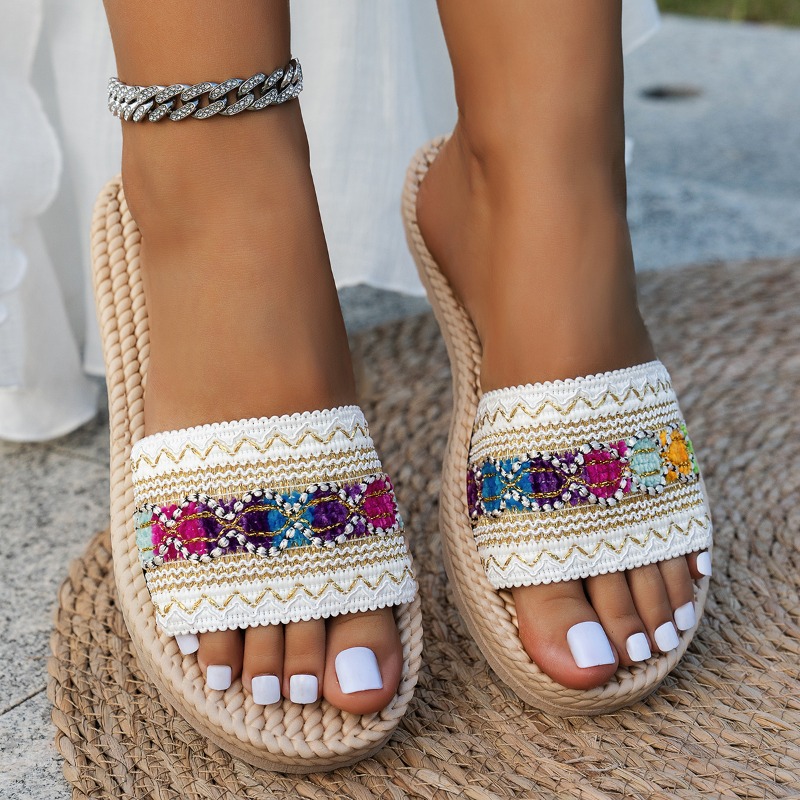 Women Slippers Outdoor Flat De – Ethnic Fashion Designers recenzja i cena