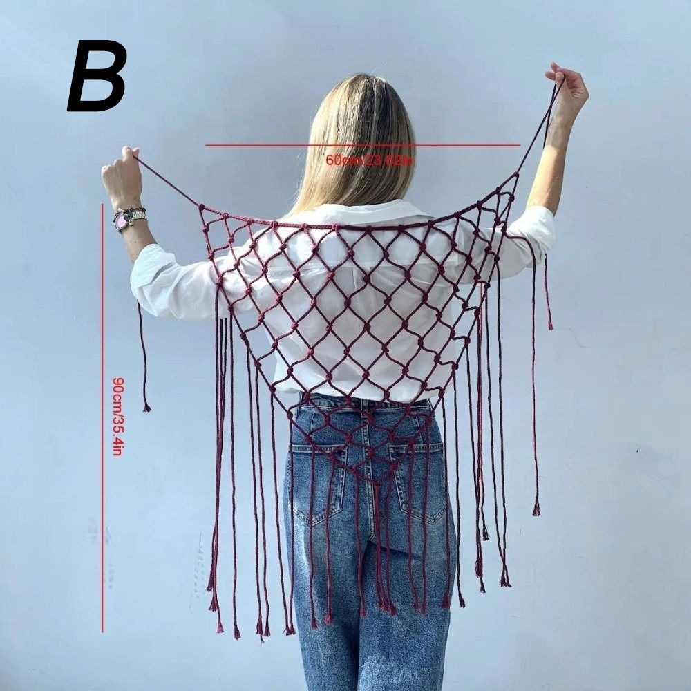 Bohemian Netted Fringe Scarf S – Ethnic Fashion Designers recenzja i cena