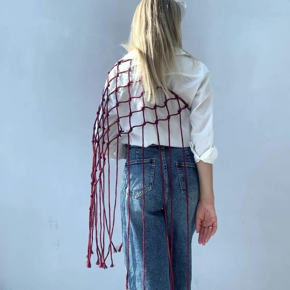 Bohemian Netted Fringe Scarf S – Ethnic Fashion Designers recenzja i cena
