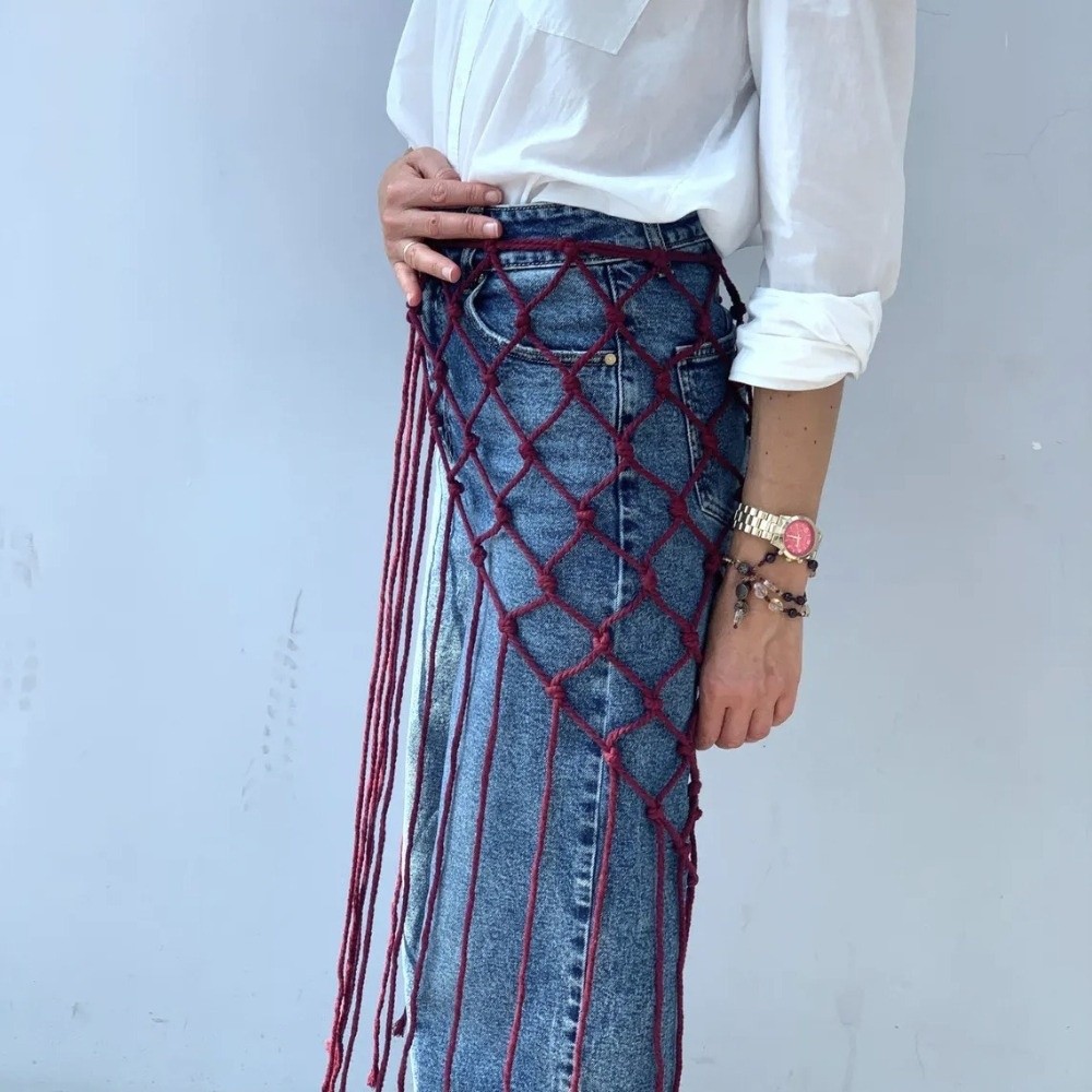 Bohemian Netted Fringe Scarf S – Ethnic Fashion Designers recenzja i cena