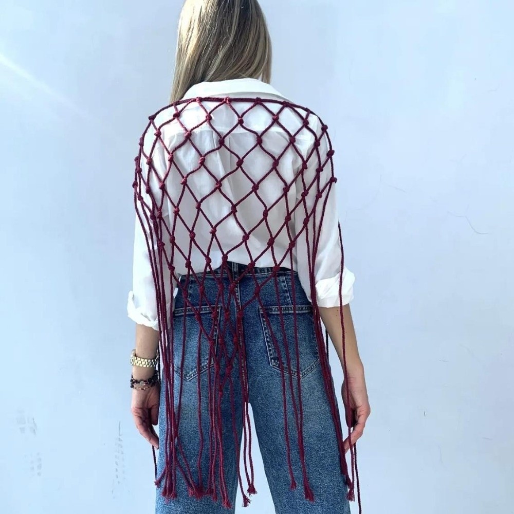 Bohemian Netted Fringe Scarf S – Ethnic Fashion Designers recenzja i cena