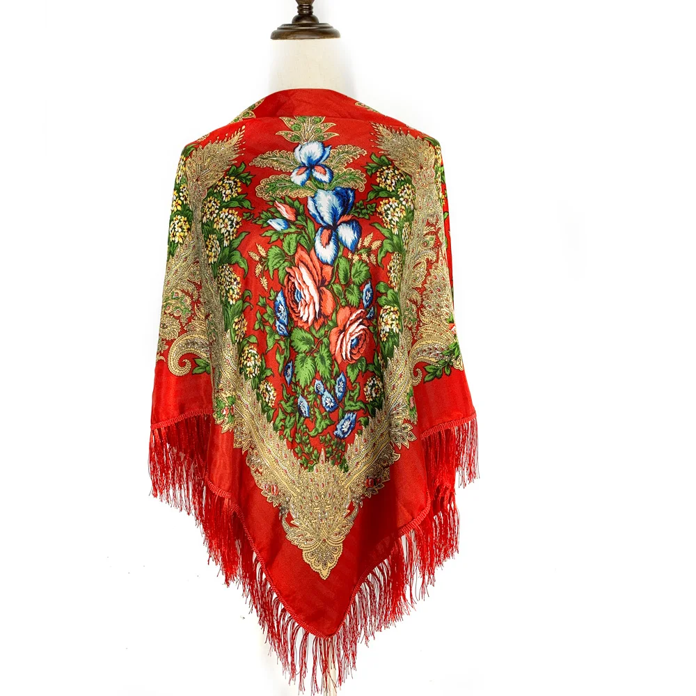 130*130cm Ethnic Style Russian – Winter Ethnic Fashion For Women recenzja i cena