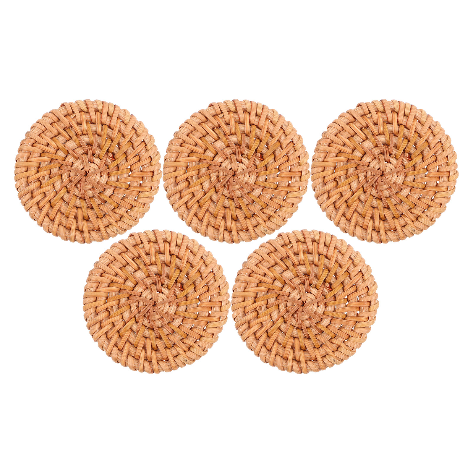 5Pcs Rattan Round Woven Discs  – Ethnic Fashion Jewellery recenzja i cena