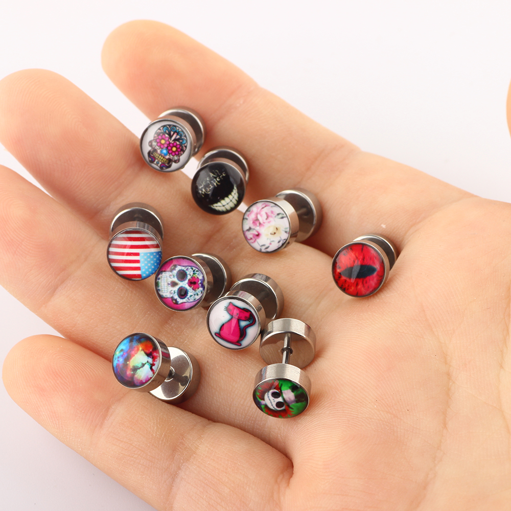 JUNLOWPY Screw Ear Studs Tragu – Ethnic Fashion Logo recenzja i cena